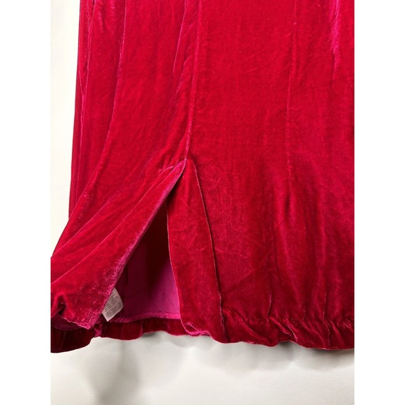 Velvet By Robert & Graham Rayna Velvet Blazer Red Button Up Medium RARE 18% Silk - Picture 7 of 16